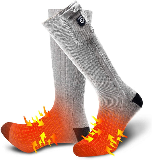 Heated Socks for Men Women, Electric Socks with 7.4V 2200mAh Rechargeable
