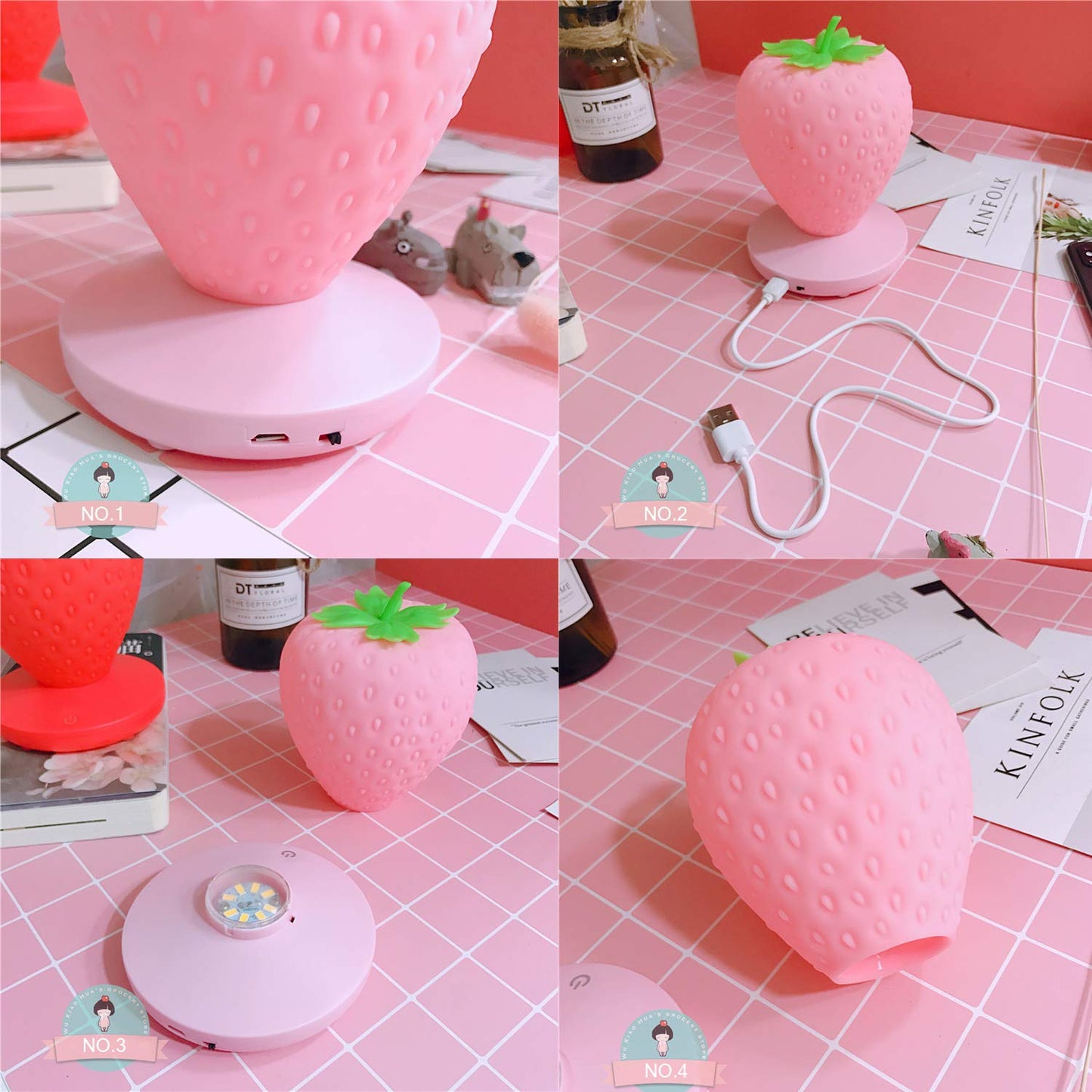 Strawberry Night Light Table Lamp